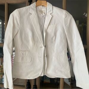 J. Crew Classic White Blazer